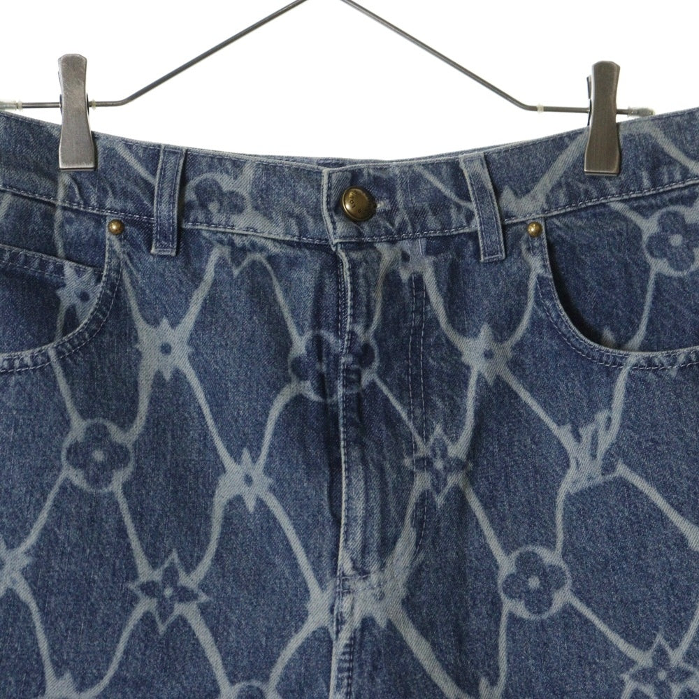 LOUIS VUITTON(ルイヴィトン) 24AW モノグラムプリントデニムハーフパンツ ショーツ インディゴ RM242MM KOE HRD24W