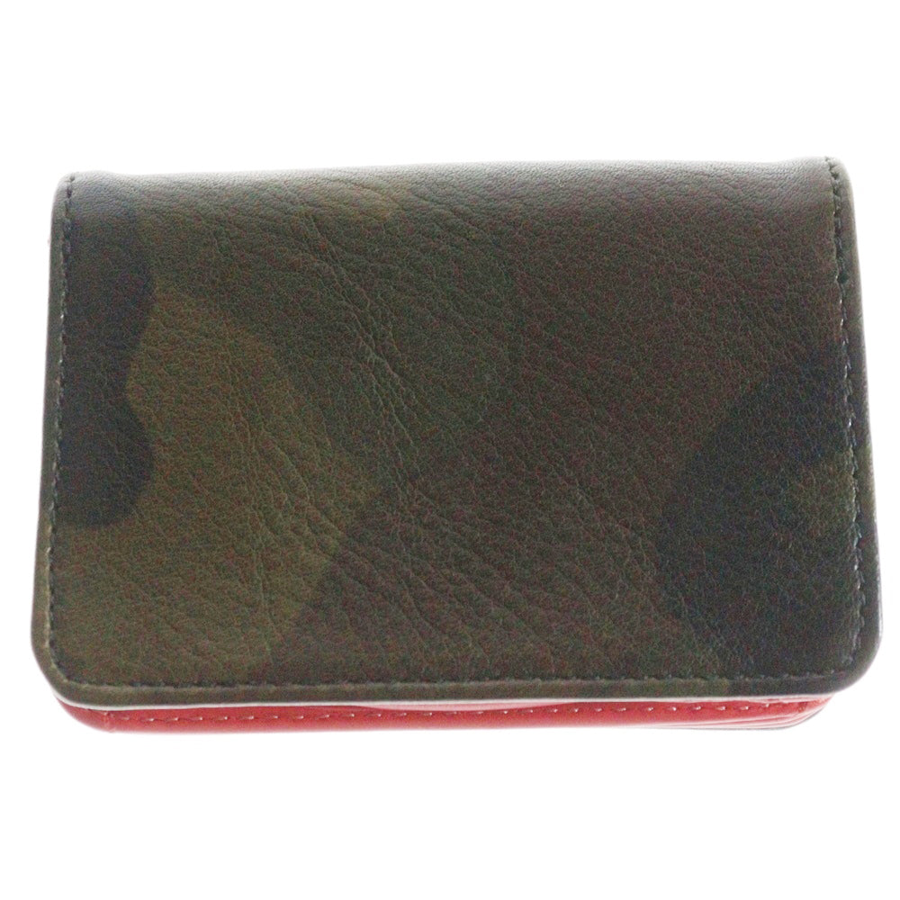 CHROME HEARTS(クロムハーツ) CARD CASEV1 3POKET カードケース ポケット スクロールラベル カモフラージュ柄 カーキ/シルバー