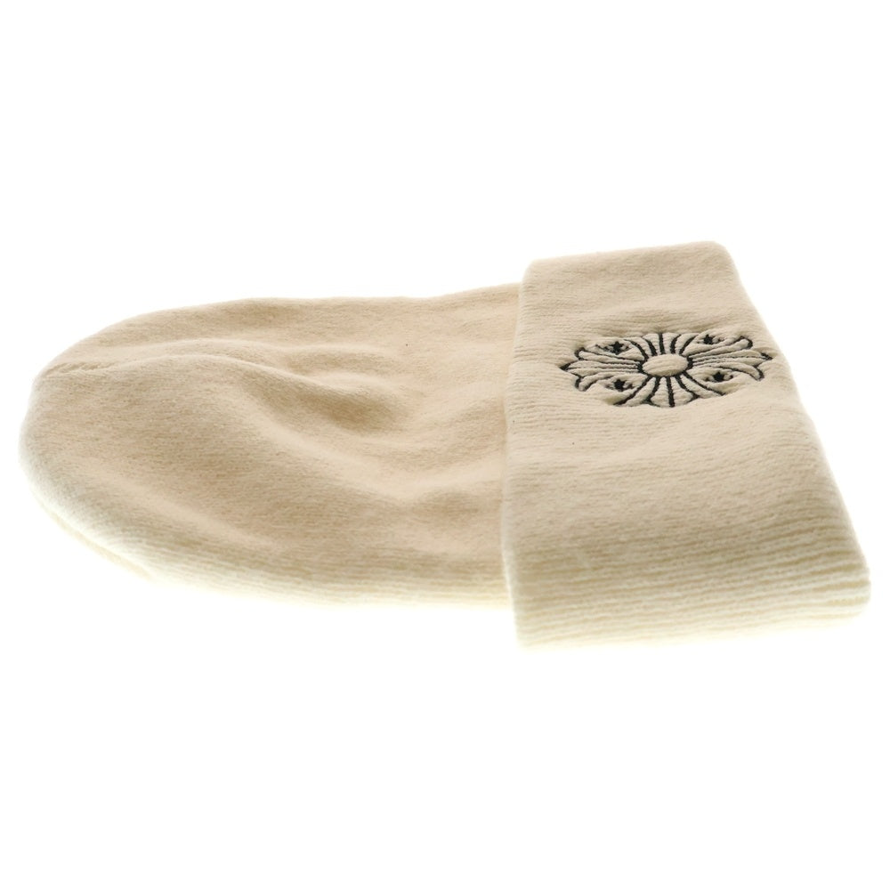 CHROME HEARTS(クロムハーツ) WOOL WATCH CAP ウールワッチキャップ CHプラス刺繍ビーニー ホワイト