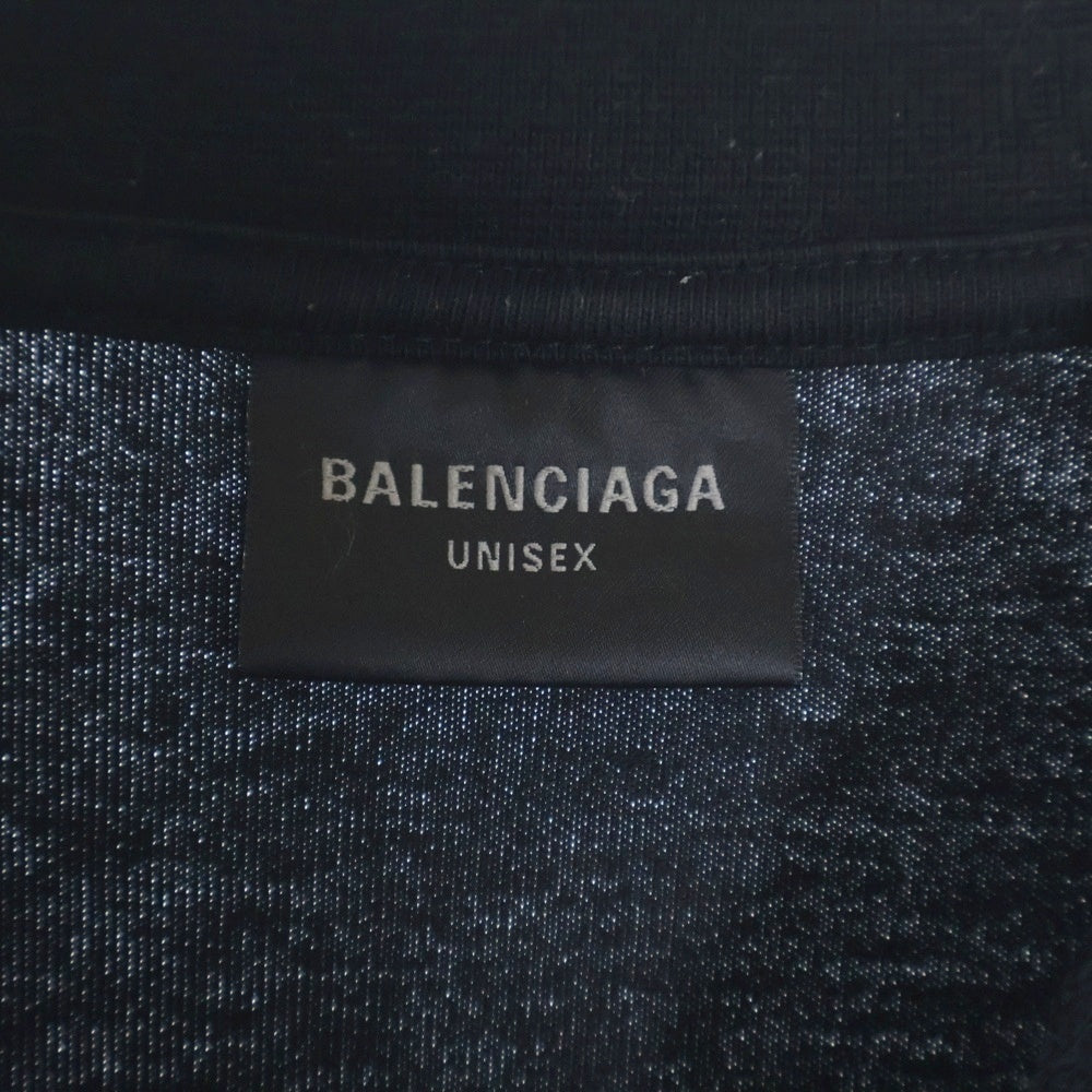 BALENCIAGA(バレンシアガ) 23AW LAYERED SPORTS LOGO TEE レイヤード スポーツ ロゴT 半袖Tシャツカットソー ブラック 739028 TPVF2
