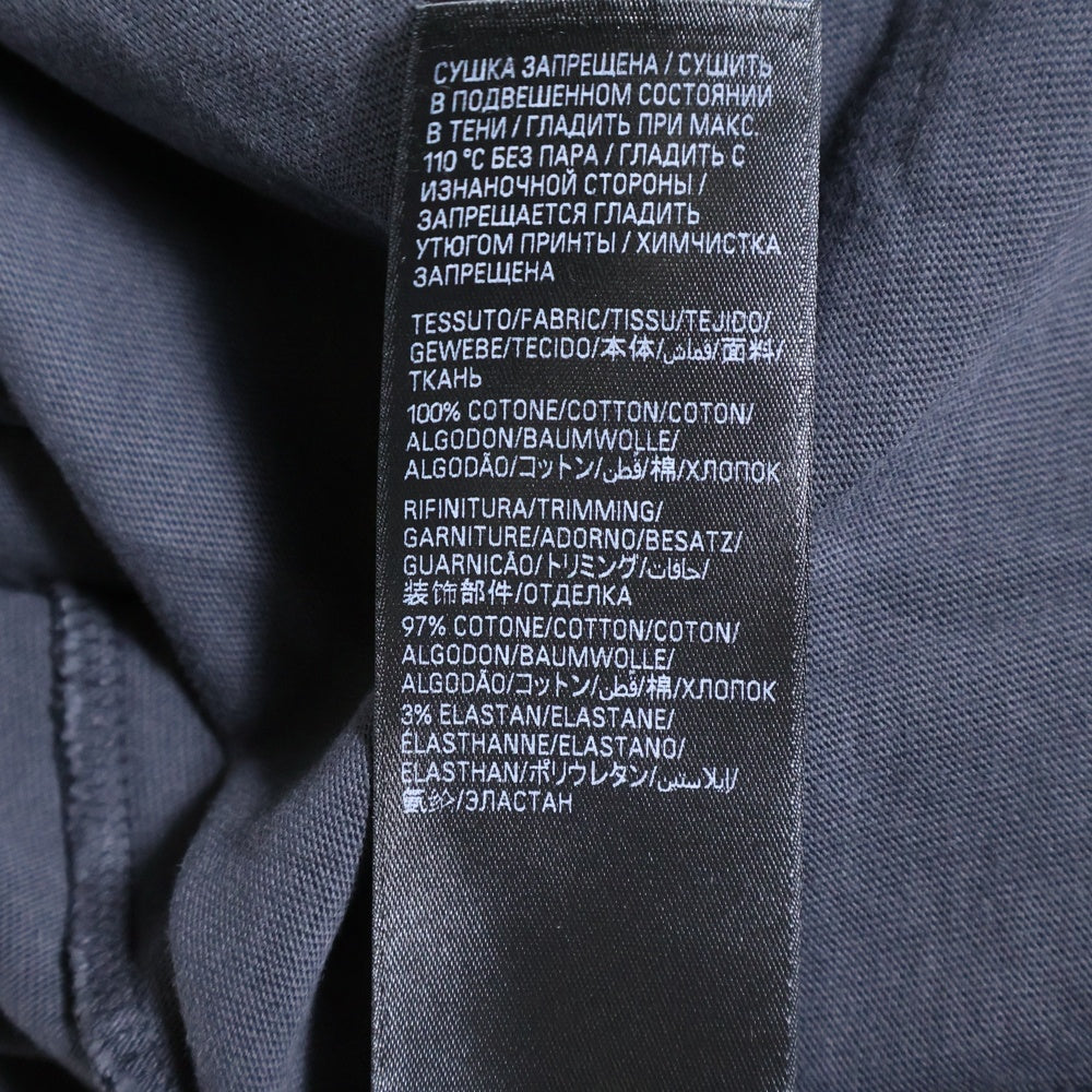 BALENCIAGA(バレンシアガ) 23AW Off Shore Oversized T-shirt ヴィンテージ加工 オーバーサイズド 半袖Tシャツ チャコールグレー 739028 TPVM8