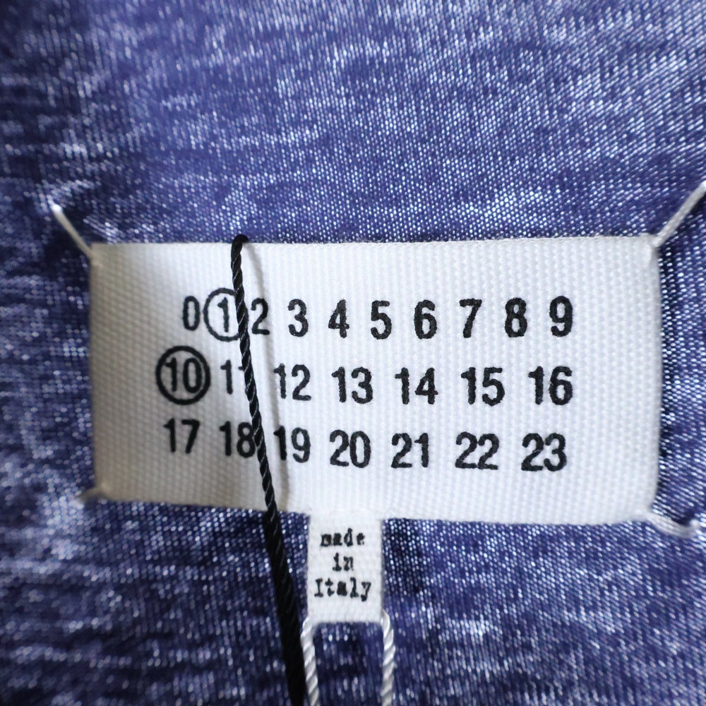 Maison Margiela 0(メゾンマルジェラ) 25SS グラフィックロゴ 半袖Tシャツカットソー ネイビー S50GC0714