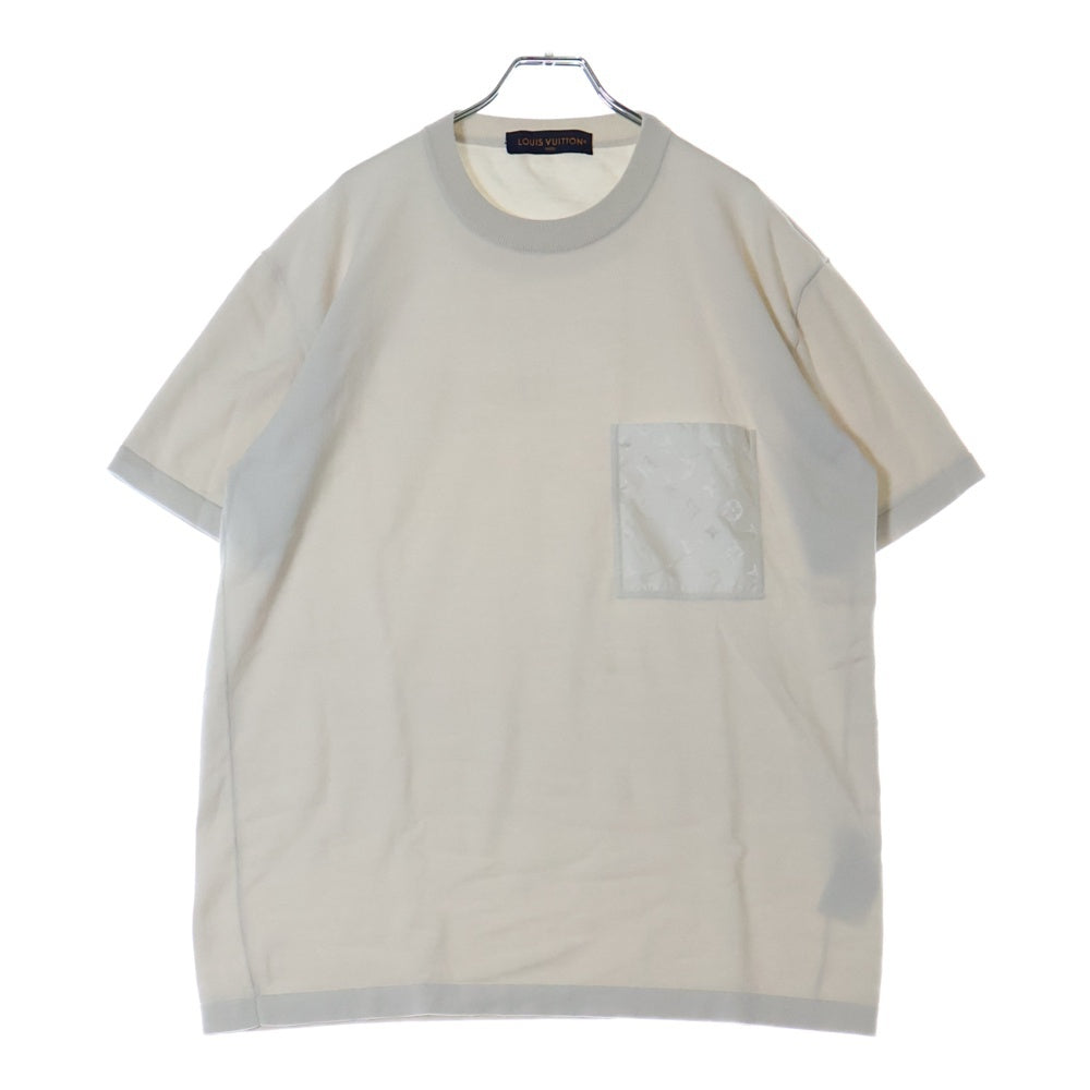 LOUIS VUITTON(ルイヴィトン) 25SS モノグラムナイロンポケット 半袖Tシャツ カットソー クリーム RM252MQ ZLW HTN44W
