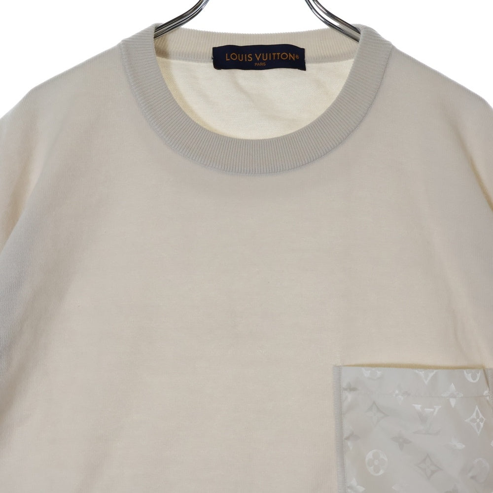 LOUIS VUITTON(ルイヴィトン) 25SS モノグラムナイロンポケット 半袖Tシャツ カットソー クリーム RM252MQ ZLW HTN44W