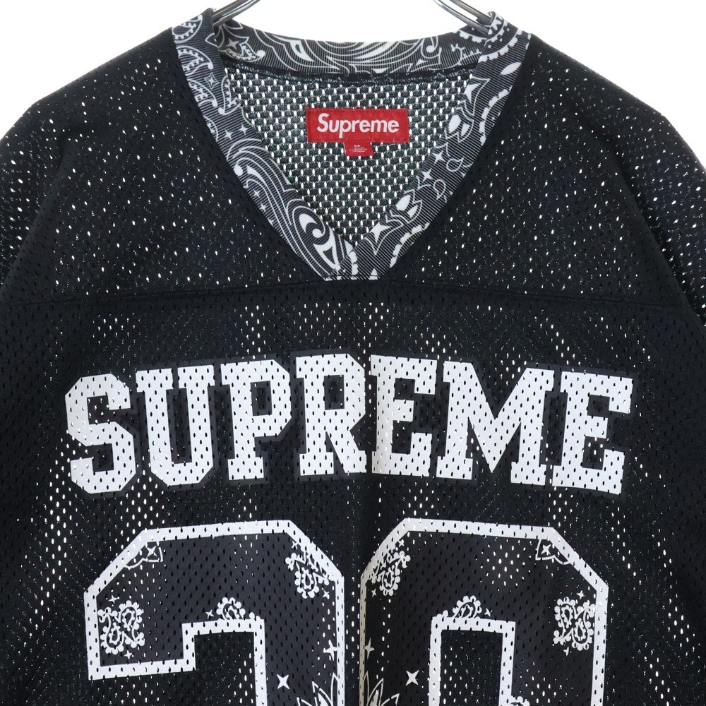supreme バンダナ フットボールシャツ Mサイズ Supreme☆バンダナ フットボール ジャージ (Supreme/Tシャツ
