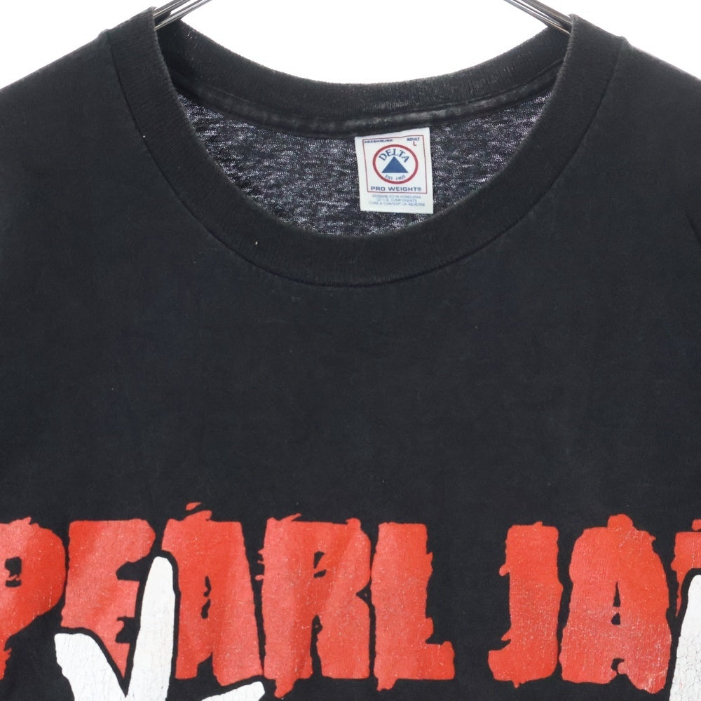 VINTAGE(ヴィンテージ) PEARL JAM '98 LIVE TOUR BOOTLEG ピールジャム ライブツアー ブート プリント半袖Tシャツ カットソー ブラック