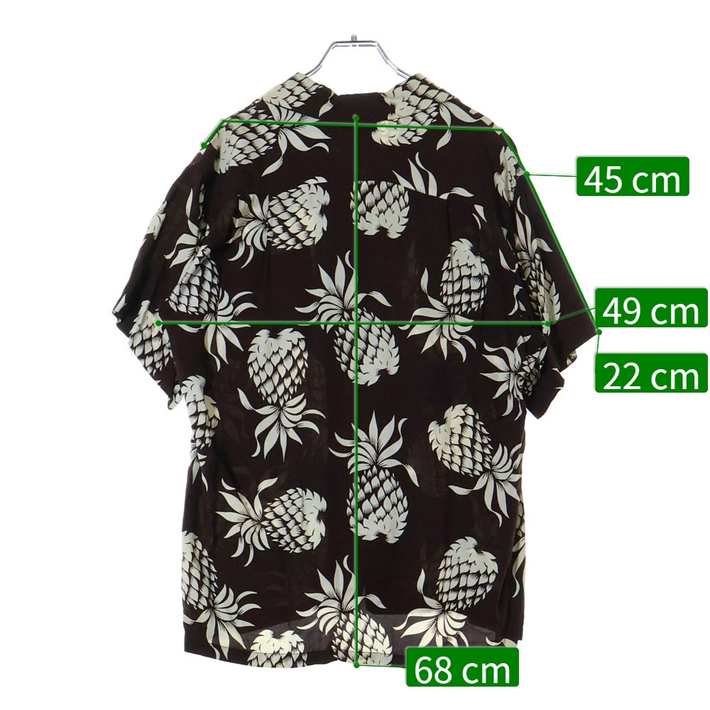 VINTAGE(ヴィンテージ) 50s DUKE KAHANAMOKU DUKE'S PINEAPPLES デュークカハナモク パイナップル ハワイアンシャツ アロハ ブラウン