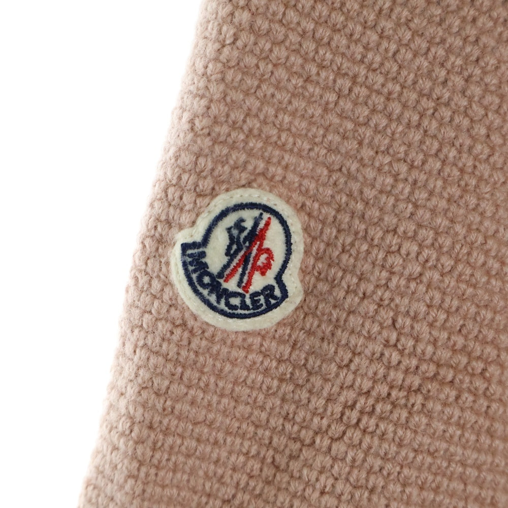 MONCLER(モンクレール) MAGLIONE TRICOT ALLA COREANA ニット切り替え中綿ジャケット ピンク レディース C20939474800