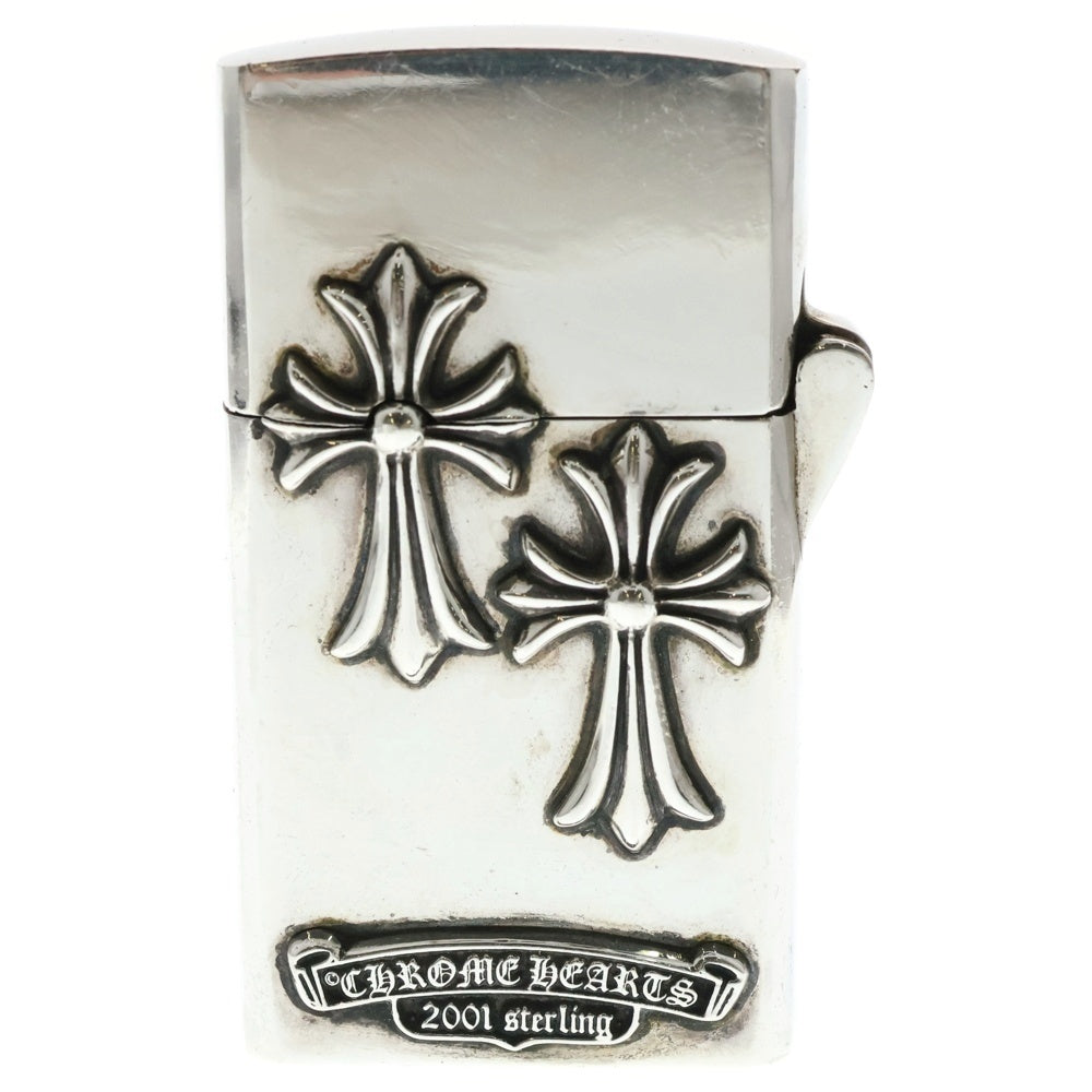 CHROME HEARTS(クロムハーツ) ZIPPO LIGHTERZ-V2 スモールCHクロスタイニーW ジッポライター シルバー