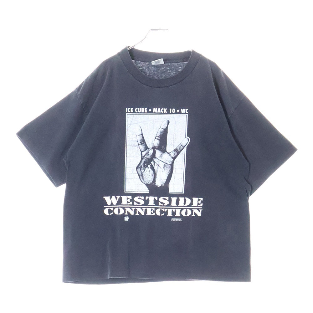VINTAGE(ヴィンテージ) 90's ICE CUBE WESTSIDE CONNECTION TEE アイスキューブ ウエストサイドコネクション プリント半袖Tシャツ カットソー ブラック
