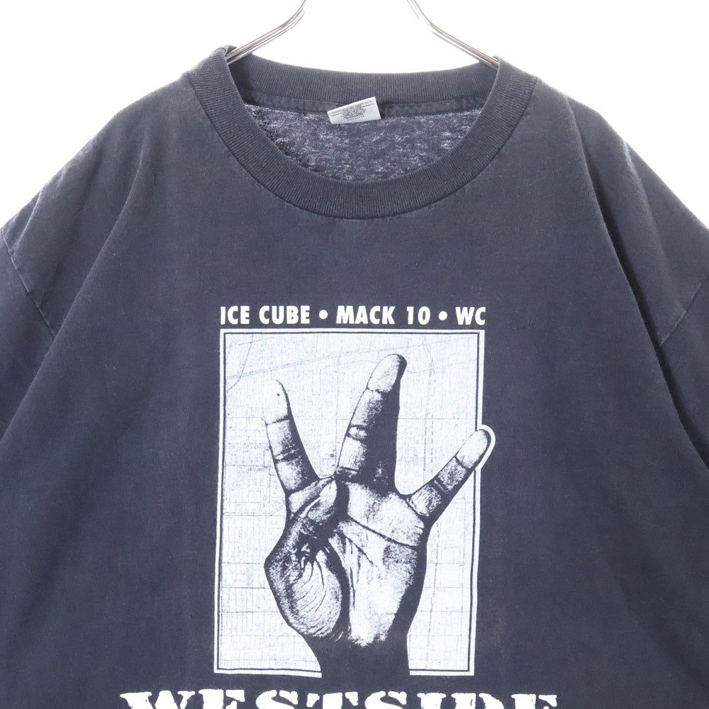 VINTAGE(ヴィンテージ) 90's ICE CUBE WESTSIDE CONNECTION TEE アイスキューブ ウエストサイドコネクション プリント半袖Tシャツ カットソー ブラック