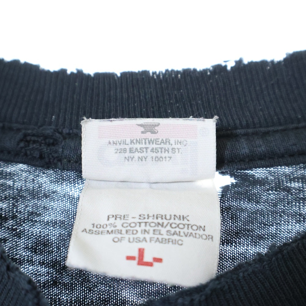 VINTAGE(ヴィンテージ) 00s LINKIN PARK OLD ENGLISH リンキンパーク オールドイングリッシュ 両面プリント 半袖Tシャツ カットソー ブラック