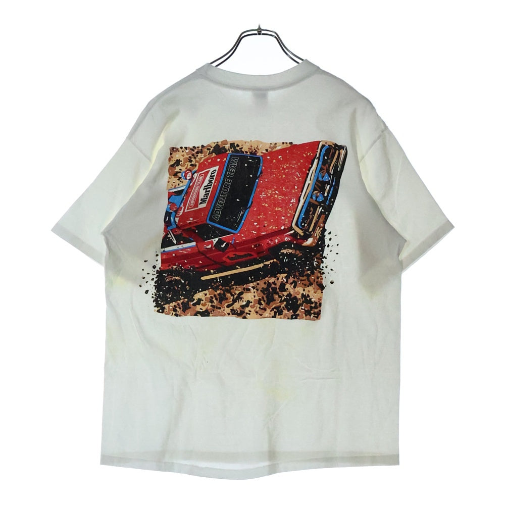 VINTAGE(ヴィンテージ) 90's MARLBORO ADVENTURE TEAM VEHICLE マルボロ プリントロゴ ポケット半袖Tシャツ カットソー ホワイト