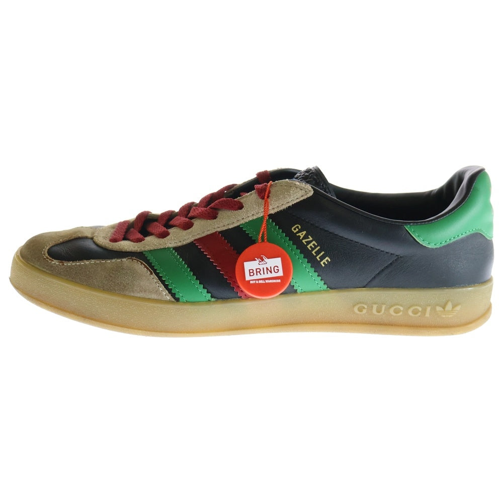GUCCI(グッチ) ×ADIDAS GAZELLE 726487 AAA43 9547 × アディダス ガゼル ローカットスニーカー ブラック US9/27cm