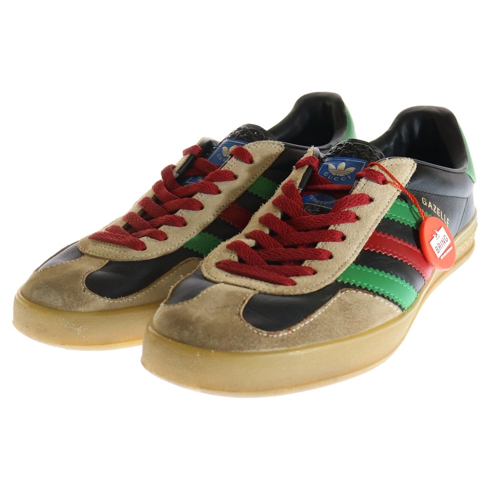 GUCCI(グッチ) ×ADIDAS GAZELLE 726487 AAA43 9547 × アディダス ガゼル ローカットスニーカー ブラック US9/27cm