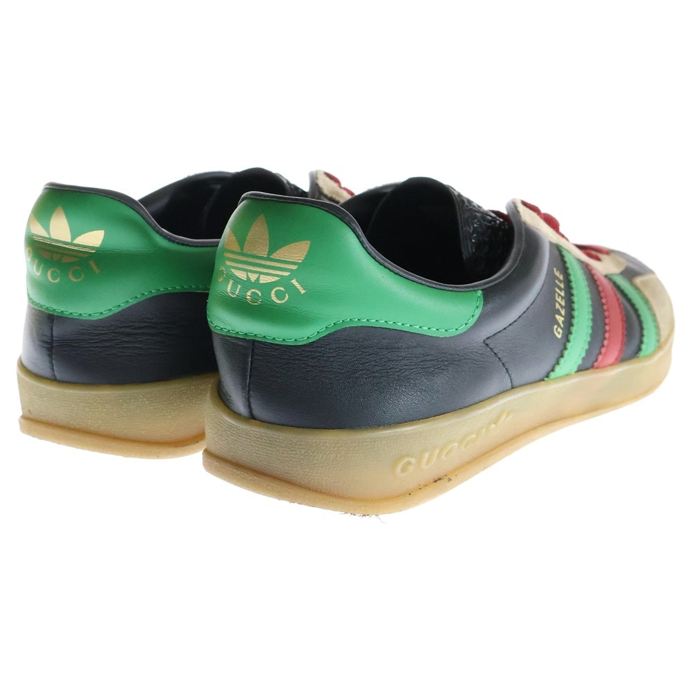 GUCCI(グッチ) ×ADIDAS GAZELLE 726487 AAA43 9547 × アディダス ガゼル ローカットスニーカー ブラック US9/27cm