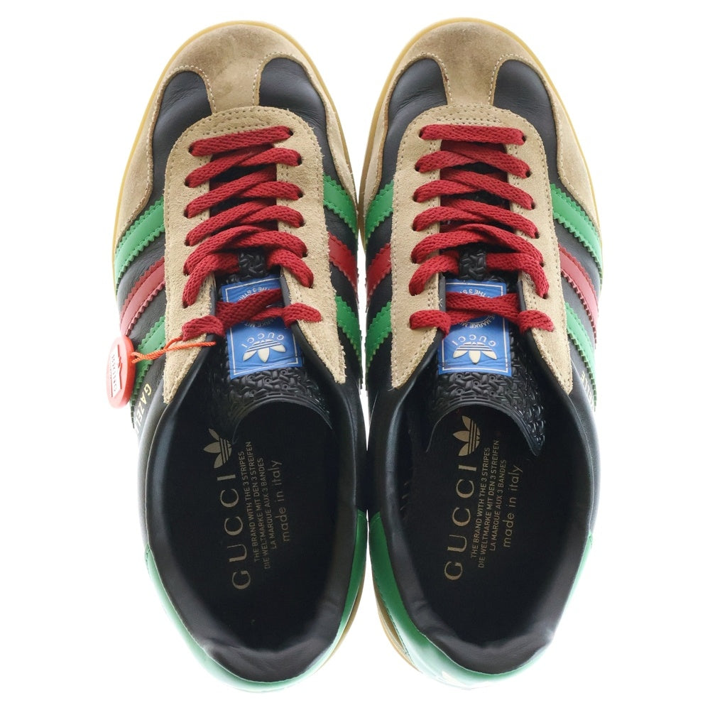 GUCCI(グッチ) ×ADIDAS GAZELLE 726487 AAA43 9547 × アディダス ガゼル ローカットスニーカー ブラック US9/27cm