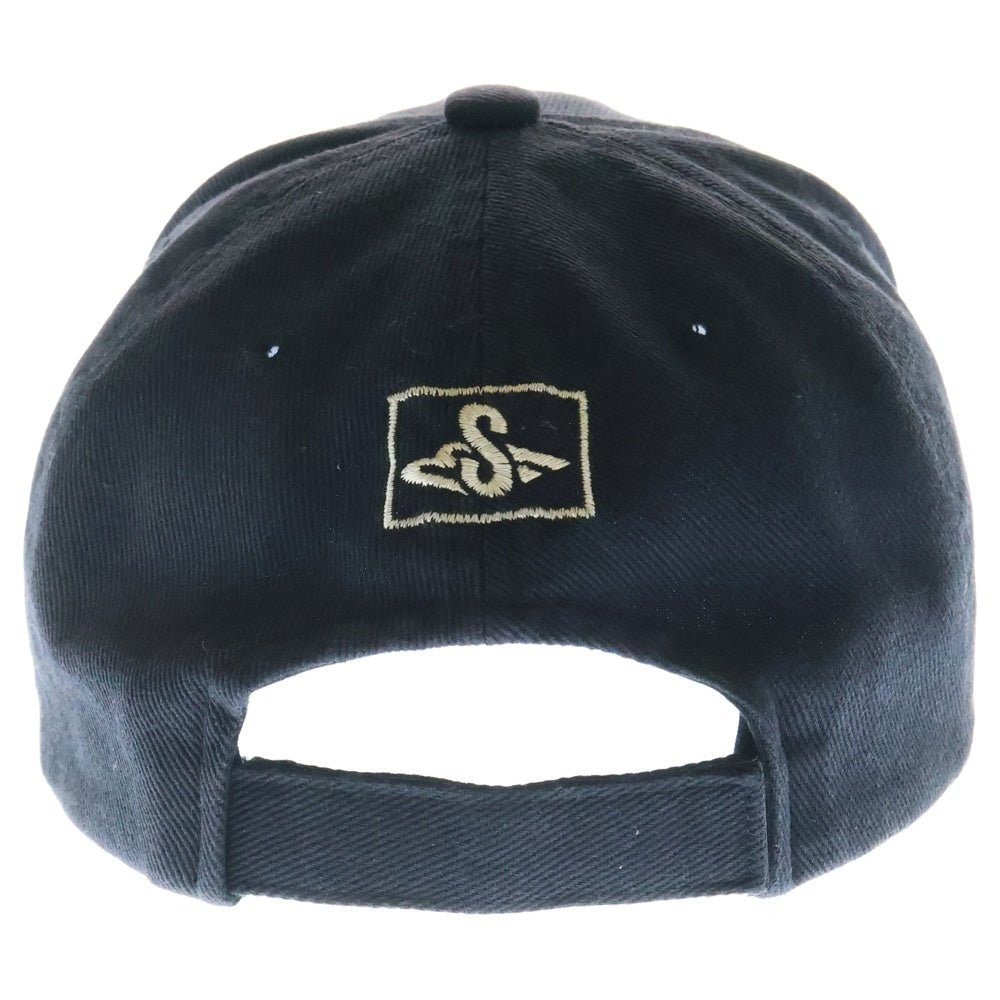 SAINT MICHAEL(セントマイケル) 24SS SMX6 CAP ロゴ刺繍 キャップ 帽子 ブラック SM-YS8-0000-068