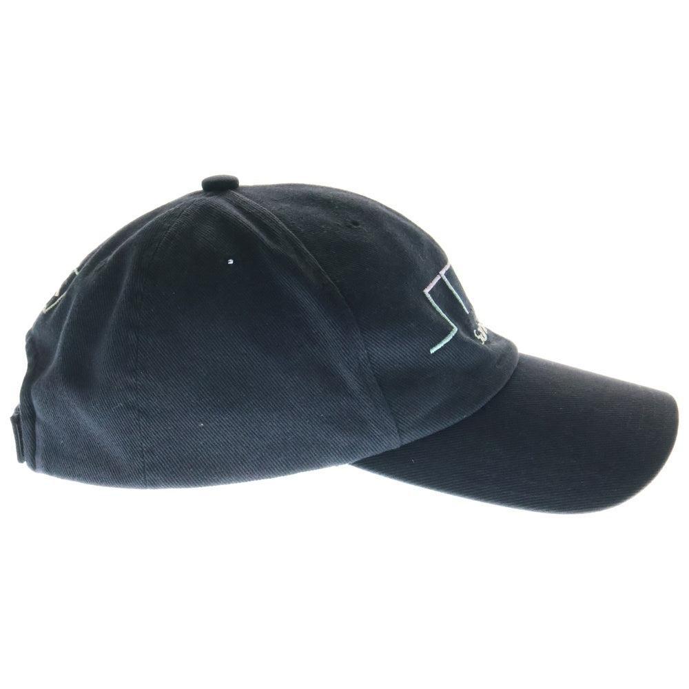 SAINT MICHAEL(セントマイケル) 24SS SMX6 CAP ロゴ刺繍 キャップ 帽子 ブラック SM-YS8-0000-068