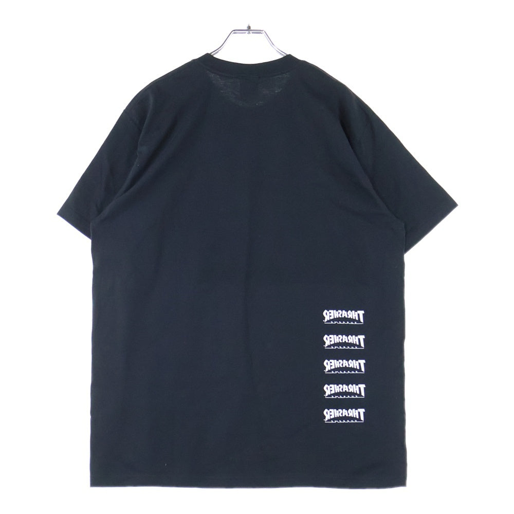 SUPREME(シュプリーム) 24AW ×THRASHER BACK TAIL TEE スラッシャー バックテイル 半袖Tシャツ ブラック