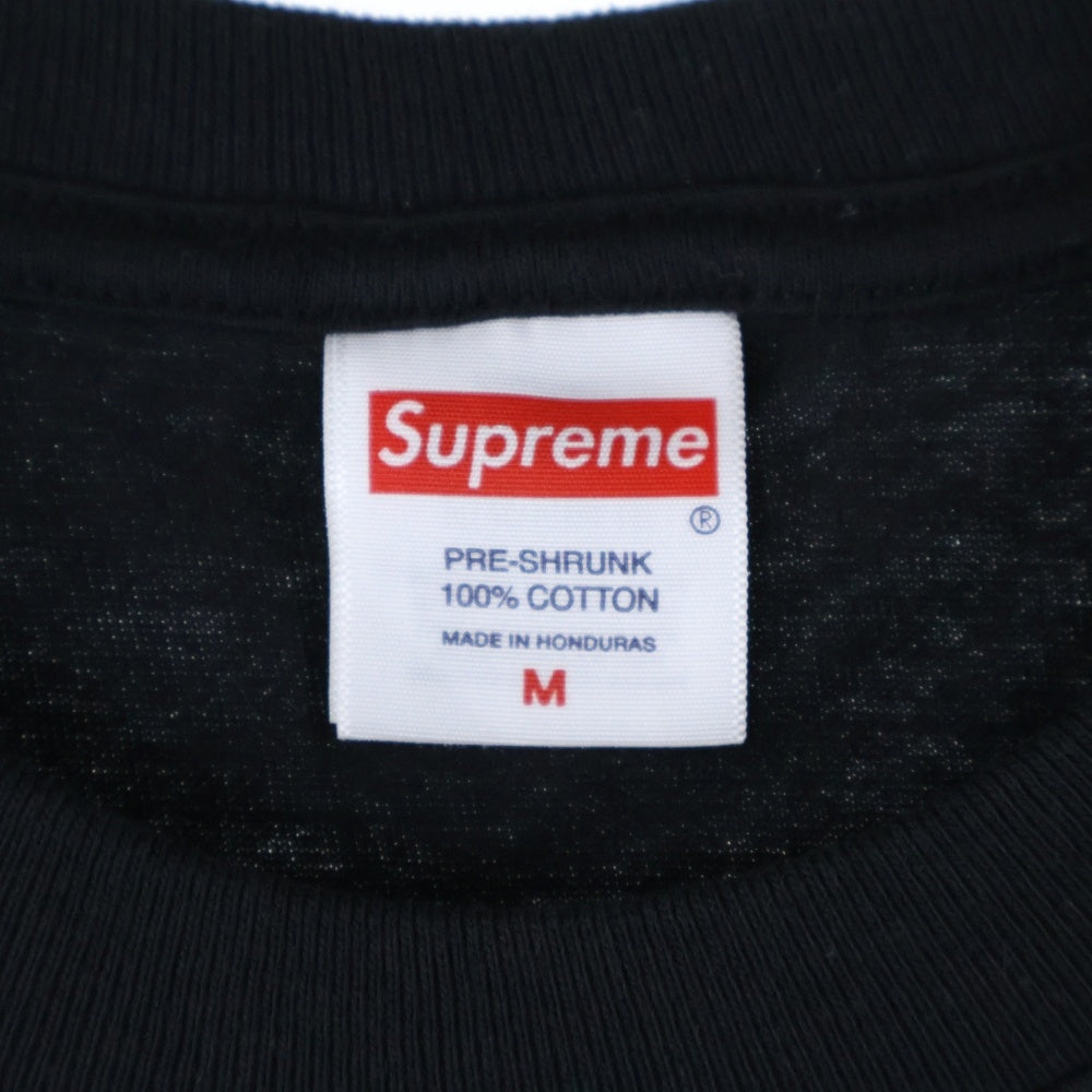 SUPREME(シュプリーム) 24AW ×THRASHER BACK TAIL TEE スラッシャー バックテイル 半袖Tシャツ ブラック
