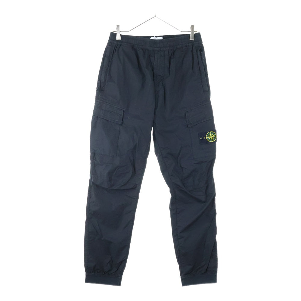 STONE ISLAND(ストーンアイランド) 21SS RE-T CARGO JOGGER PANT ガーメントダイ コンパスパッチ カーゴ ジョガーパンツ ブラック 741531303