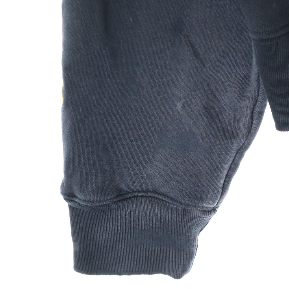 AMIRI(アミリ) 24AW TRACK HOODIE ウォッシュ加工 スウェットプルオーバーパーカー ブラック SRAMJYHD1003SMRBC0012