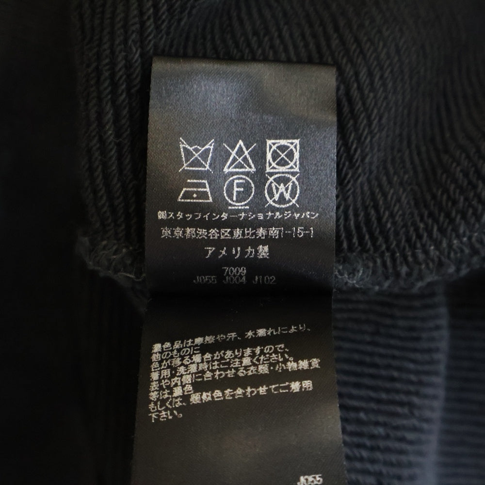 AMIRI(アミリ) 24AW TRACK HOODIE ウォッシュ加工 スウェットプルオーバーパーカー ブラック SRAMJYHD1003SMRBC0012