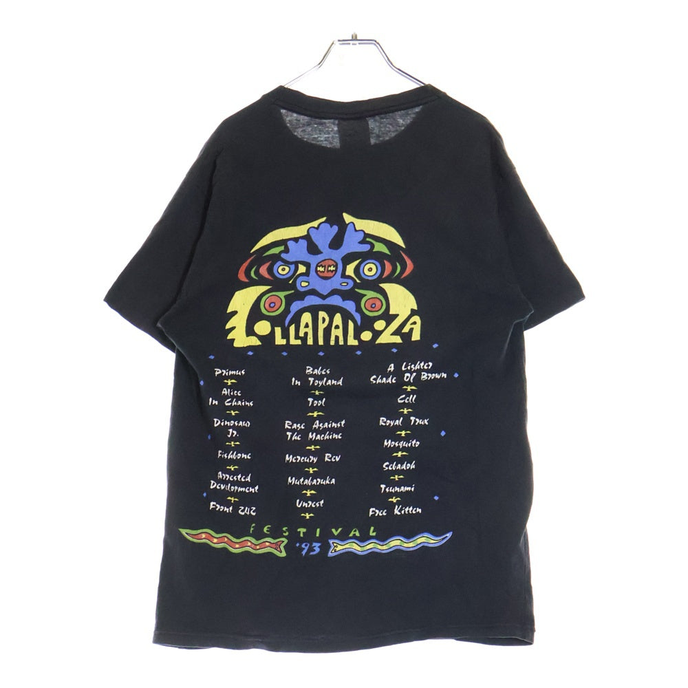 VINTAGE(ヴィンテージ) LOLLAPALOOZA ロラパルーザ 両面プリント 半袖Tシャツ カットソー ブラック