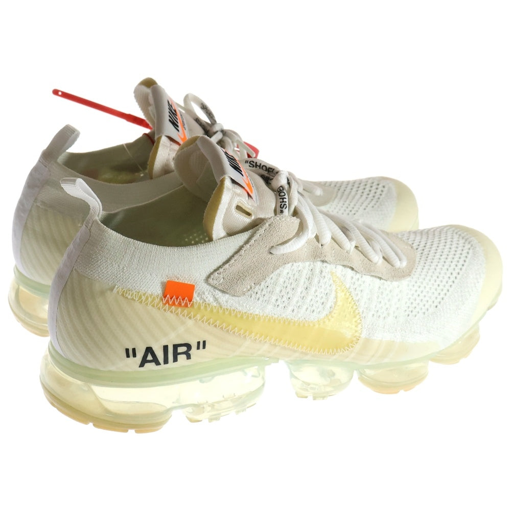 OFF-WHITE(オフホワイト) ×OFF-WHITE THE 10 AIR VAPORMAX FK AA3831-100 オフホワイト ザテン エアヴェイパーマックス フライニット ローカットスニーカー ホワイト US11/29cm