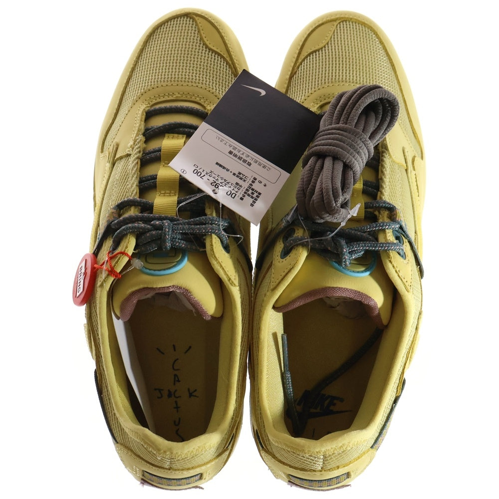 NIKE(ナイキ) ×TRAVIS SCOTT AIR MAX 1 CACTUS GOLD DO9392-700 トラヴィススコット エアーマックス1 カクタスゴールド ローカットスニーカー イエロー US11/29cm