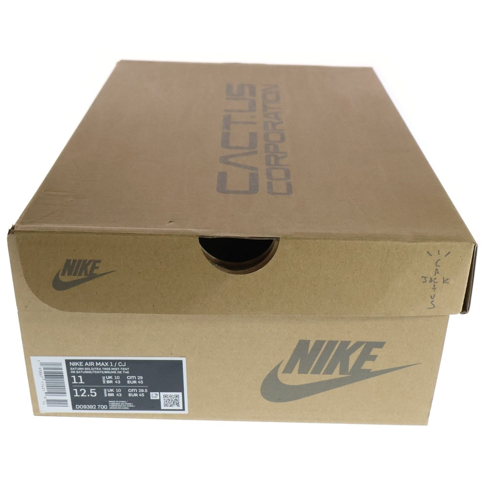 NIKE(ナイキ) ×TRAVIS SCOTT AIR MAX 1 CACTUS GOLD DO9392-700 トラヴィススコット エアーマックス1 カクタスゴールド ローカットスニーカー イエロー US11/29cm