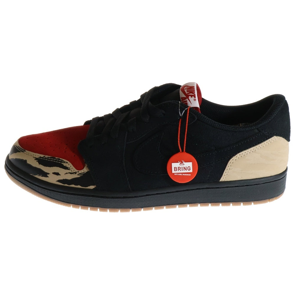 NIKE(ナイキ) ×Sole Fly Air Jordan 1 Low Black and Sport Red DN3400-001 ソールフライ エアジョーダン1 ローカットスニーカー マルチカラー US11/29cm