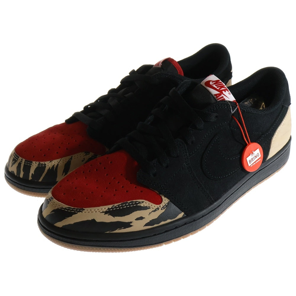 NIKE(ナイキ) ×Sole Fly Air Jordan 1 Low Black and Sport Red DN3400-001 ソールフライ エアジョーダン1 ローカットスニーカー マルチカラー US11/29cm