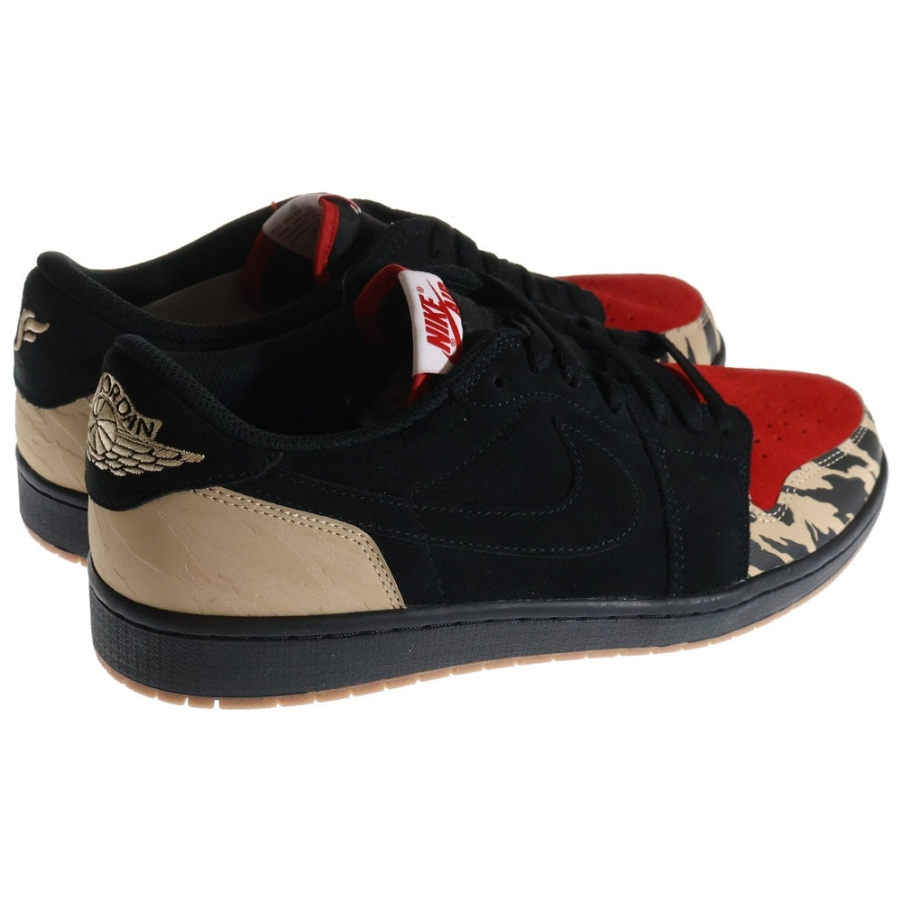 NIKE(ナイキ) ×Sole Fly Air Jordan 1 Low Black and Sport Red DN3400-001 ソールフライ エアジョーダン1 ローカットスニーカー マルチカラー US11/29cm