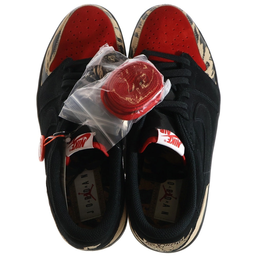 NIKE(ナイキ) ×Sole Fly Air Jordan 1 Low Black and Sport Red DN3400-001 ソールフライ エアジョーダン1 ローカットスニーカー マルチカラー US11/29cm