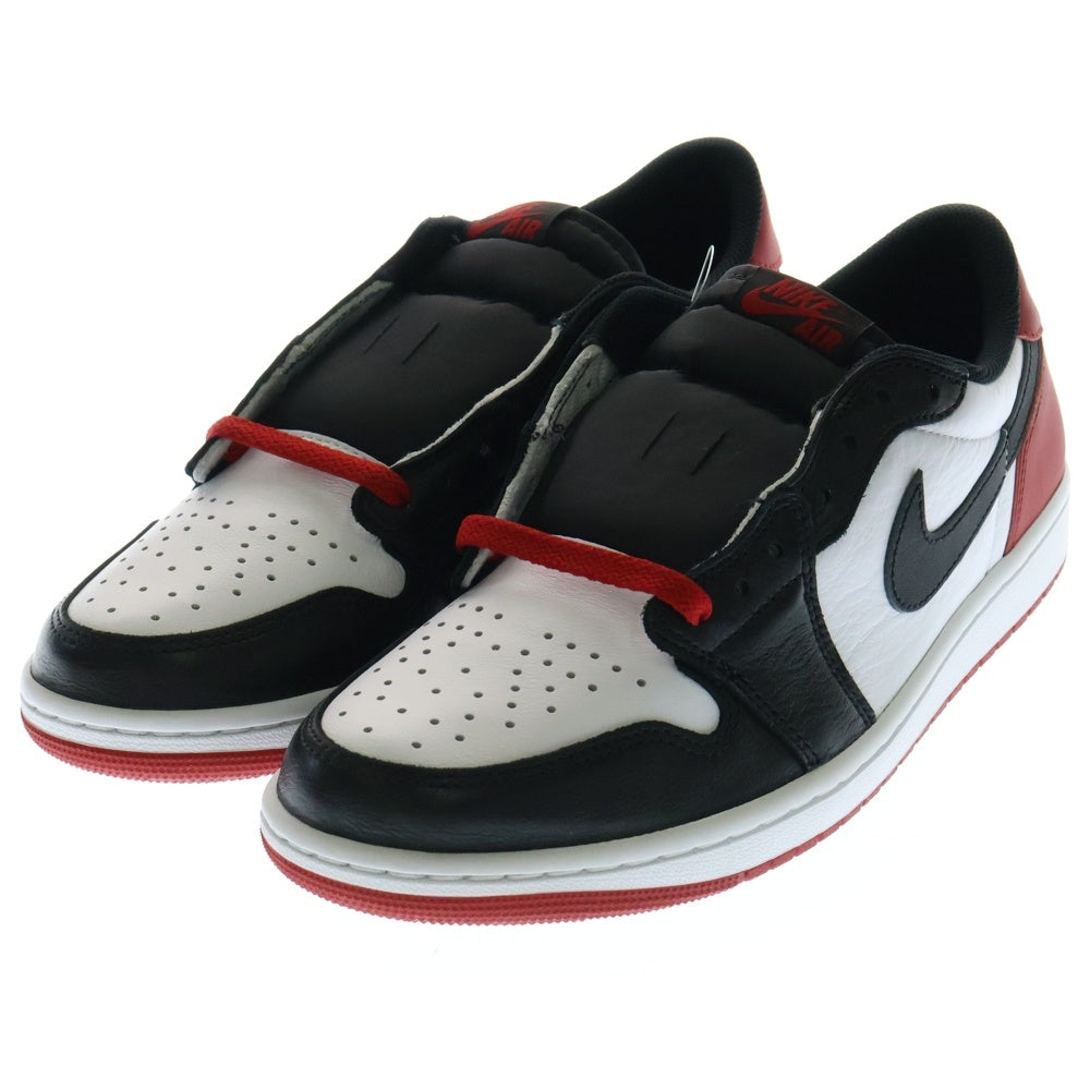 NIKE(ナイキ) AIR JORDAN 1 RETRO LOW OG BLACK TOE CZ0790-106 エアジョーダン レトロ ブラックトゥ ローカットスニーカー ホワイト/ブラック/レッド US11/29cm