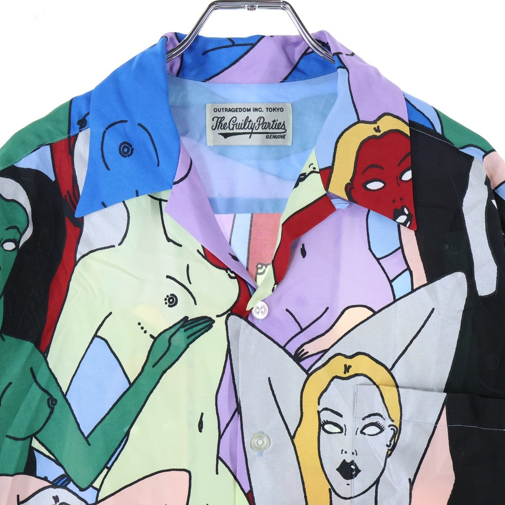 WACKO MARIA(ワコマリア) HAWAIIAN SHIRT S/S -TYPE 1 総柄デザインハワイアン半袖シャツ マルチカラー