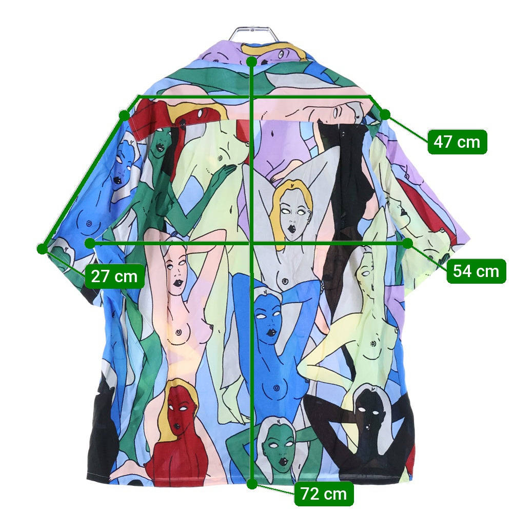 WACKO MARIA(ワコマリア) HAWAIIAN SHIRT S/S -TYPE 1 総柄デザインハワイアン半袖シャツ マルチカラー