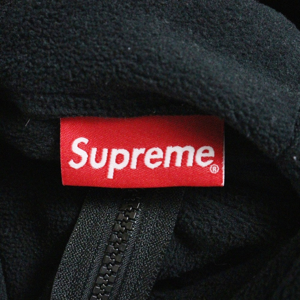 SUPREME(シュプリーム) 22AW Polartec Facemask Half Zip Pullover ポーラテック フェイスマスクハーフジッププルオーバー フリースパーカー ブラック