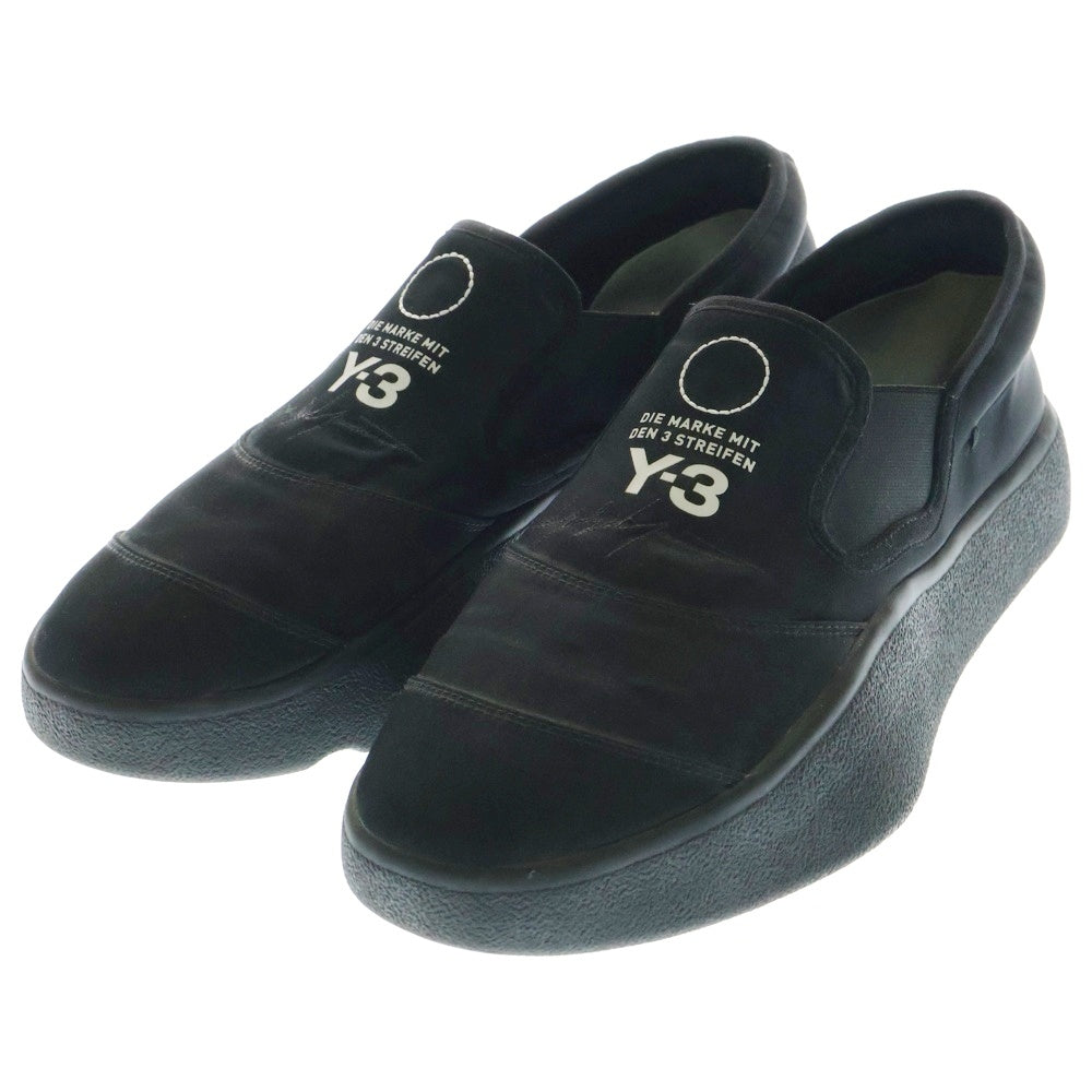 Y-3(ワイスリー) TANGUTSU ロゴプリント スリポン ローカットスニーカー ブラック US10.5/28.5cm BC0913