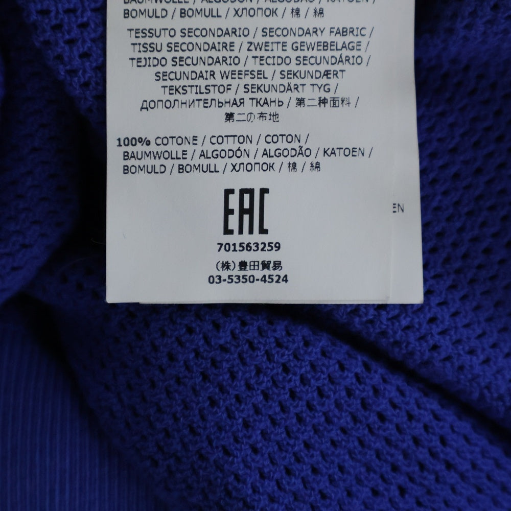 STONE ISLAND(ストーンアイランド) ガーメントダイコットン ハーフジップ長袖シャツ ブルー 701563259