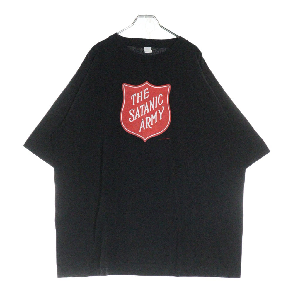 VINTAGE(ヴィンテージ) 90S MARILYN MANSON THE SATANIC ARMY マリリンマンソン サタニックアーミー 両面プリント 半袖Tシャツ ブラック