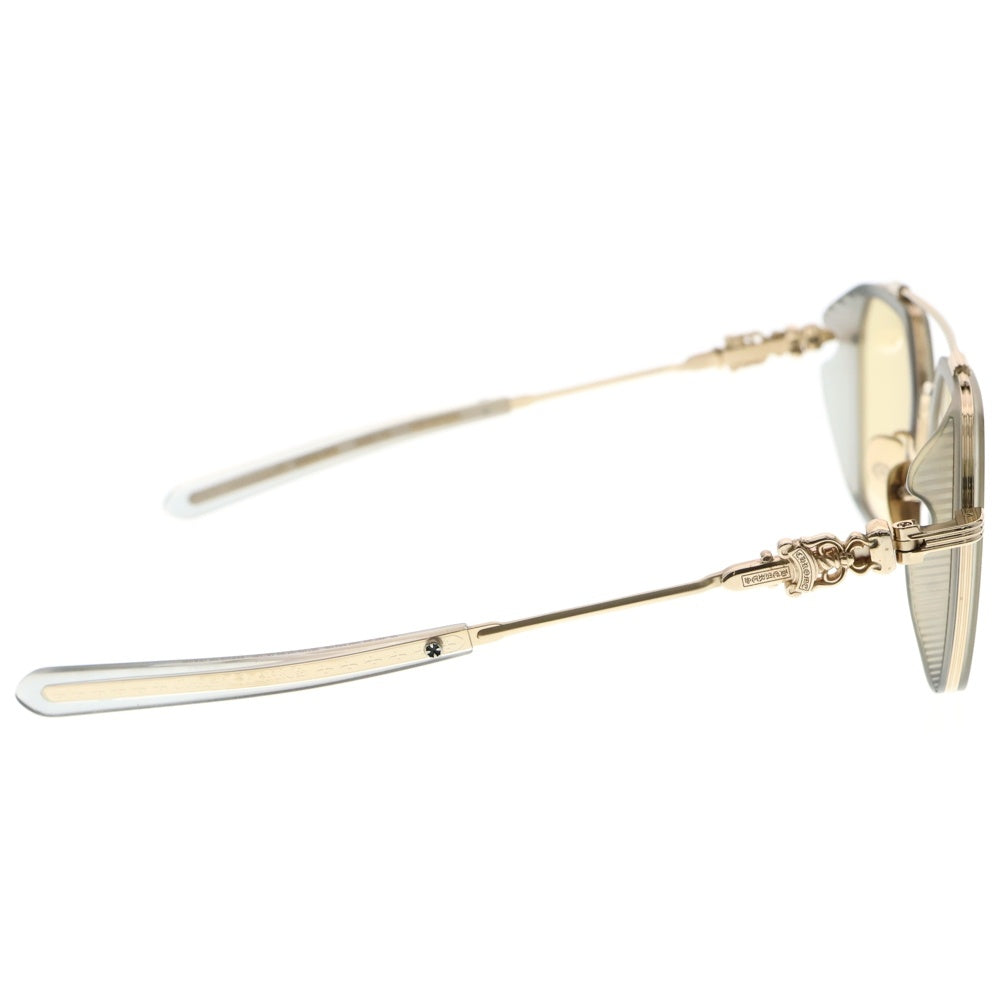 CHROME HEARTS(クロムハーツ) HOTATION ダガーテンプルダブルブリッジサングラス メガネ ゴールド