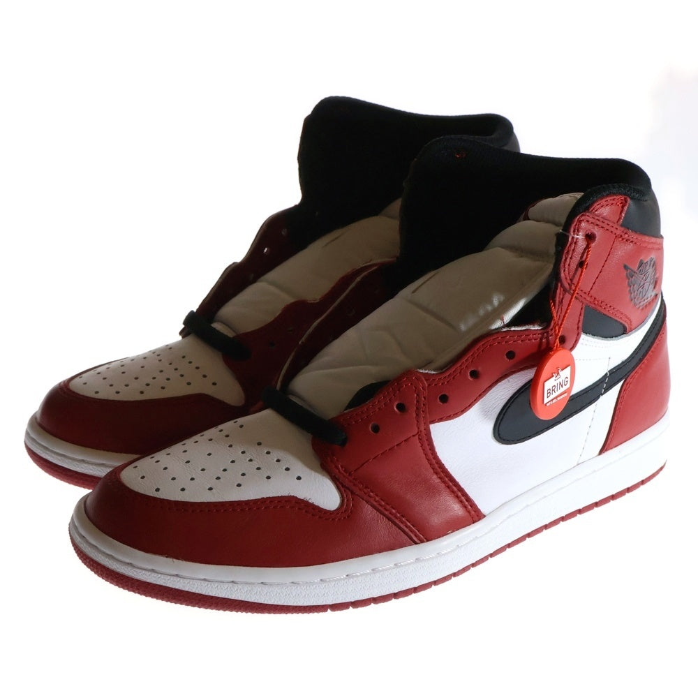 NIKE(ナイキ) AIR JORDAN 1 RETRO HIGH OG CHICAGO 555088-101 2015年製 エアジョーダン1ハイカットスニーカー シカゴ ホワイト/レッド US9.5/27.5cm