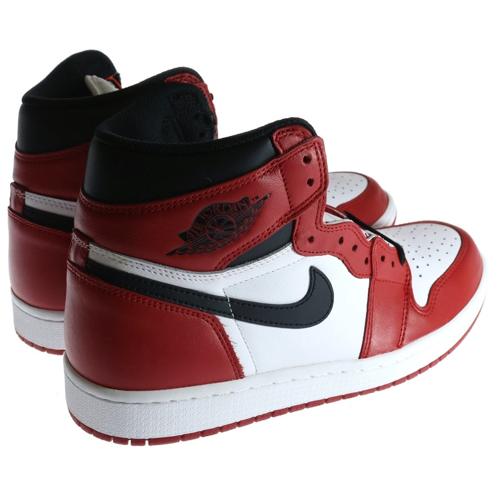 NIKE(ナイキ) AIR JORDAN 1 RETRO HIGH OG CHICAGO 555088-101 2015年製 エアジョーダン1ハイカットスニーカー シカゴ ホワイト/レッド US9.5/27.5cm