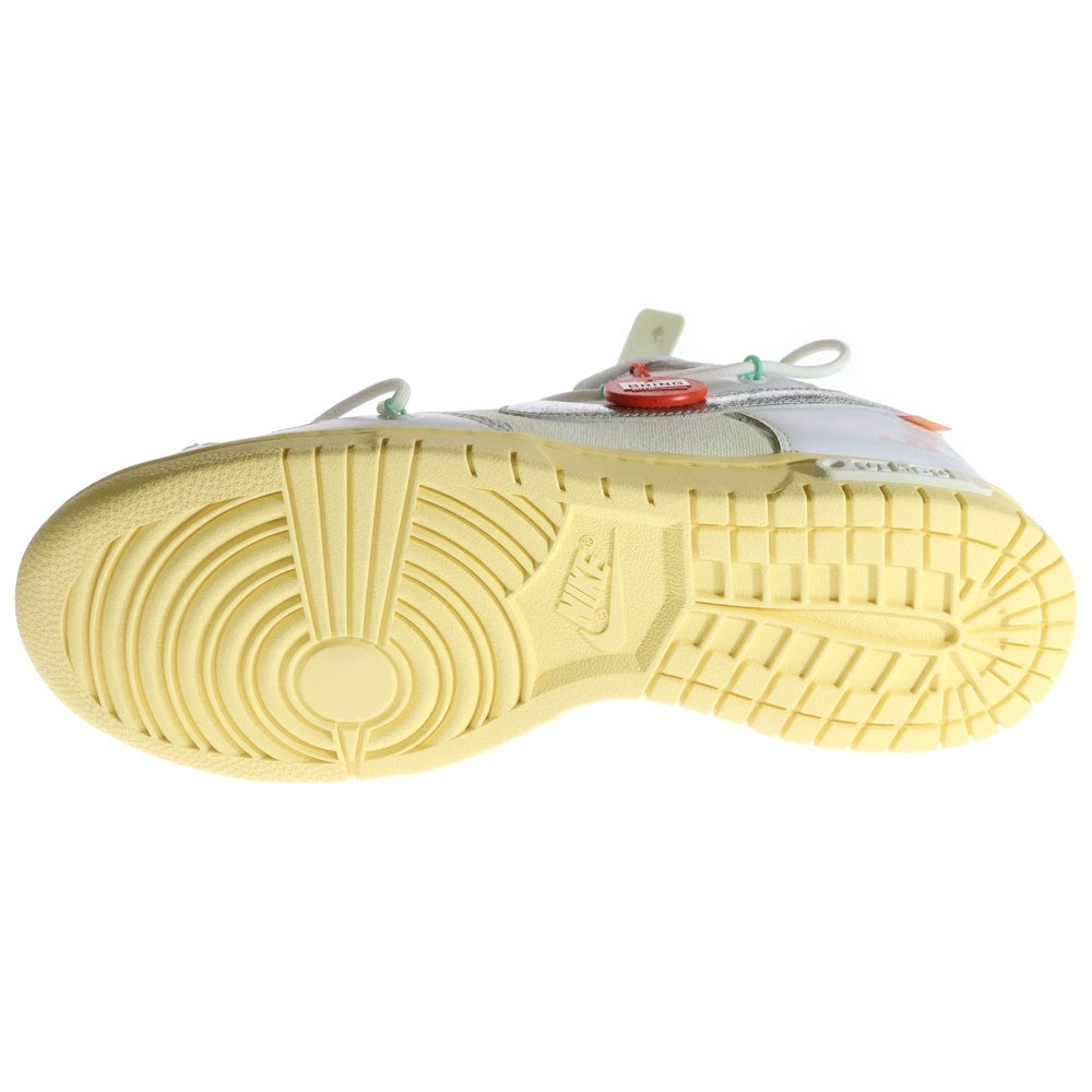 NIKE(ナイキ) ×OFF-WHITE DUNK LOW 1 OF 50 DM1602-127 オフホワイト ダンクロー 1オブ50 ローカットスニーカー ホワイト US9/27/0cm