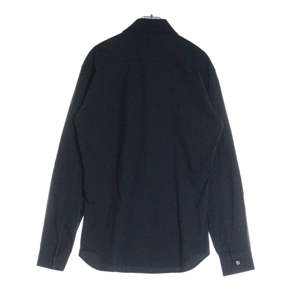PRADA(プラダ) コットン ボタンシャツ 長袖シャツ ネイビー