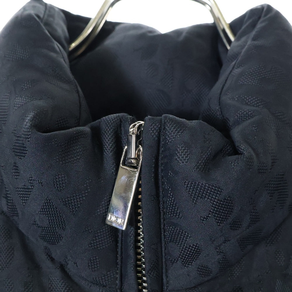 Christian Dior(クリスチャンディオール) オブリーク柄 ダブルジッパー ダウンジャケット ブラック 513C413A6479