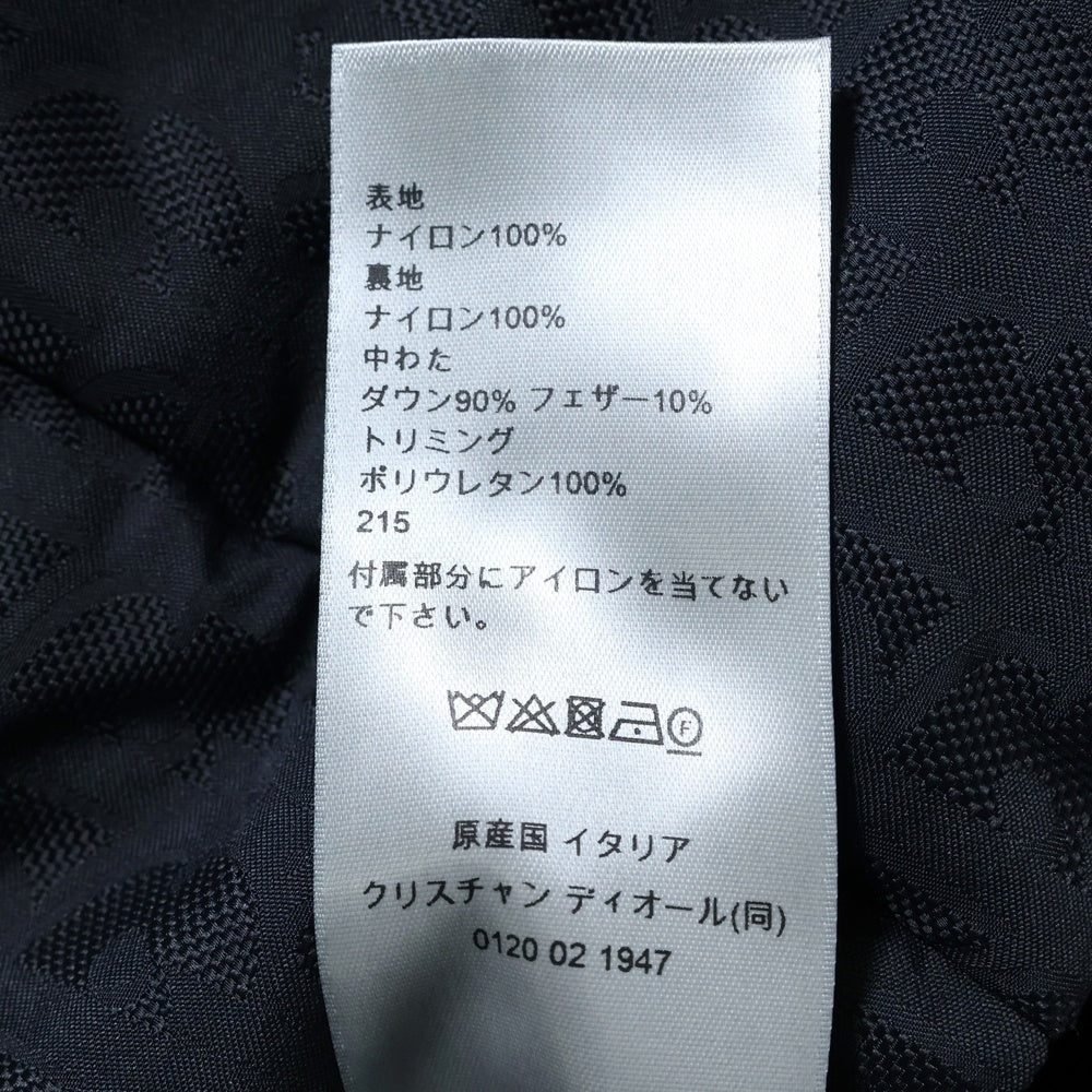 Christian Dior(クリスチャンディオール) オブリーク柄 ダブルジッパー ダウンジャケット ブラック 513C413A6479